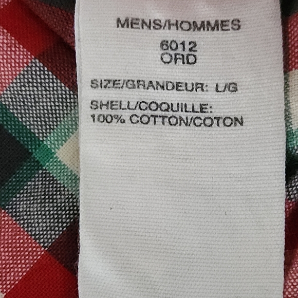 WOOLRICH Red Green Plaid Short Sleeve Button-Up Shirt โ size large - Picture 7 of 10